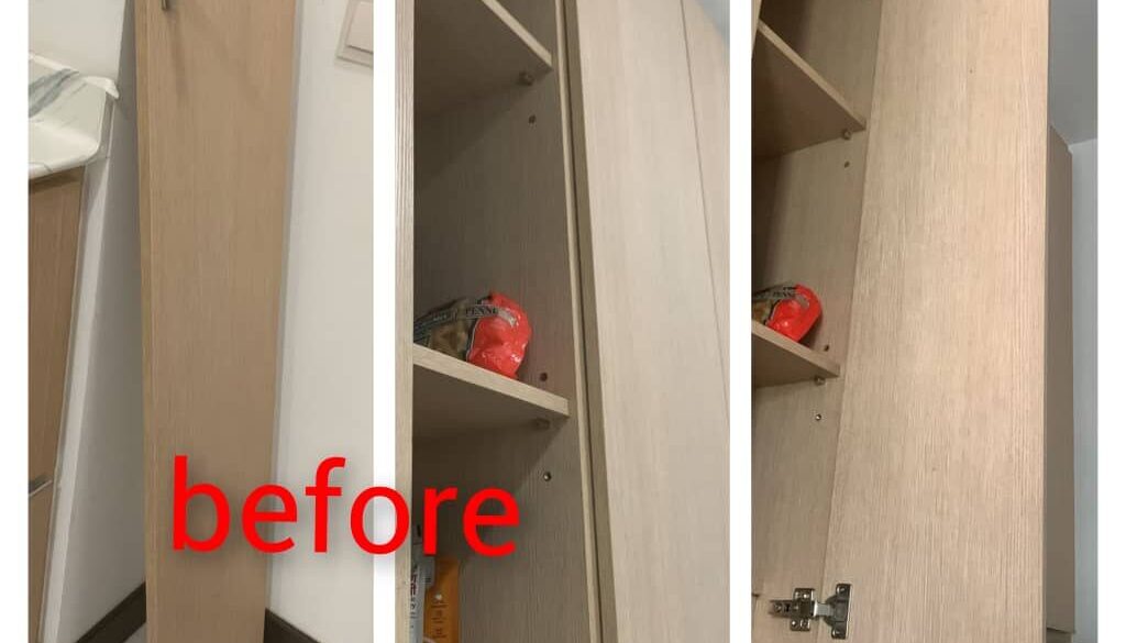 B&A 11 (Supply And Replace 2 Hinges And Reinstall Cabinet Door)
