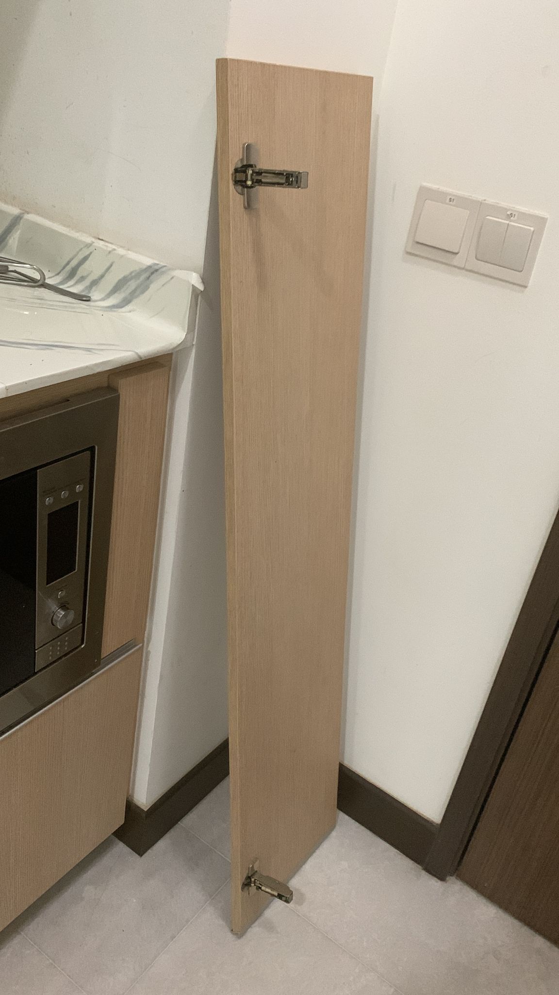 Supply And Replace 2 Hinges And Reinstall Cabinet Door 3