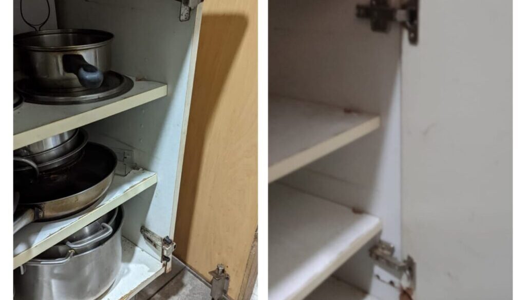 B&A 85 (Supply And Replace 2 Hinges And Reinstall Cabinet Door)