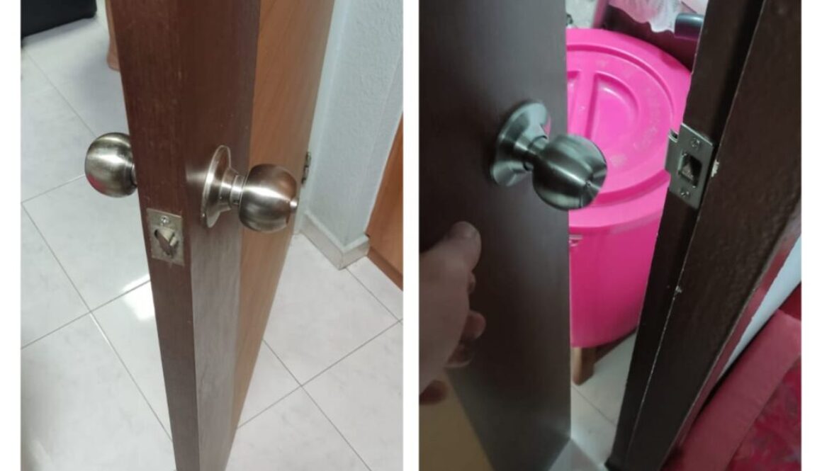 B&A 59 Supply And Replace New Door Knob Lockset