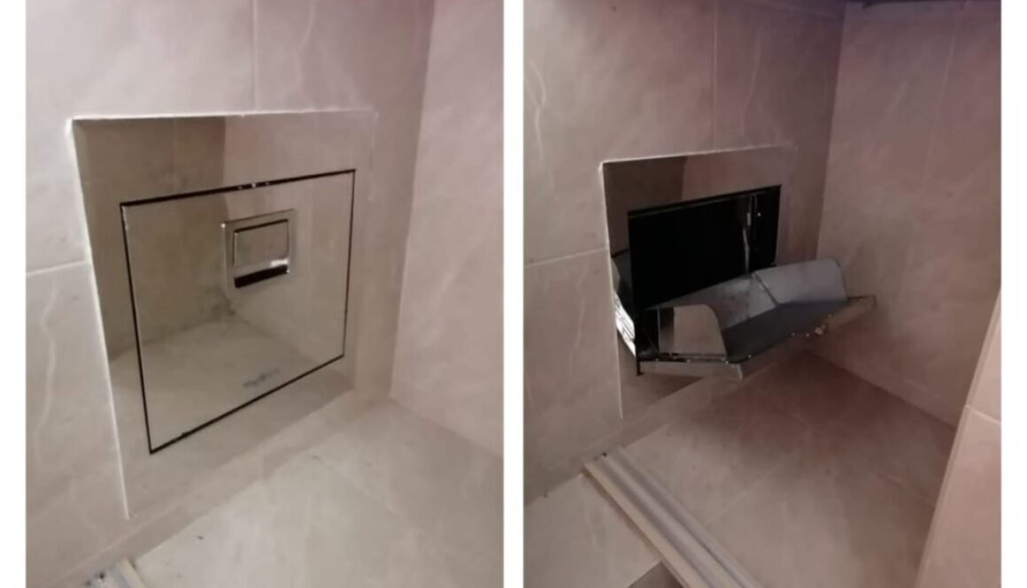 B&A 8 Supply And Replace New Rubbish Chute Door