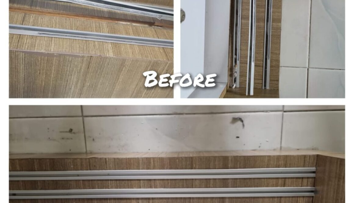 B&A 20 Supply And Replace New Cabinet Roller Tracks