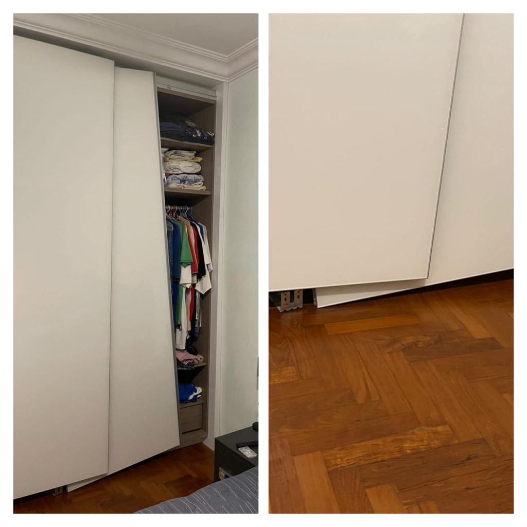 Wardrobe Realignment Handyman Services Singapore
